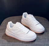 Xajzpa Women's autumn new campus style flat bottomed board shoes casual sports simple comfortable lightweight women's shoes