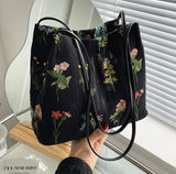 Xajzpa - Luxury Brand Large Flowers Tote Bag New High-quality Fabric Women's Designer Handbag High Capacity Shoulder Bags