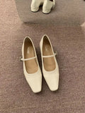 Xajzpa Square Toe Shoes Woman Comfortable And Elegant Female Footwear Crystal Low Heels Summer New Dress Rhinestone Spring Mary Janes