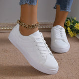 New Spring and autumn Korean version lace-up small white shoes female flat leather canvas shoes female casual shoes female