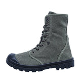 Xajzpa Men's Fashion Canvas Shoes Spring and Autumn Outdoor Shoes Thick-soled High-top Shoes Cuff Shoes Fashion Sports Shoes