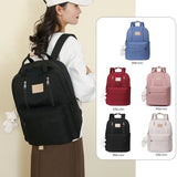 Solid Color Women Backpack High Quality Youth Waterproof Backpacks for Teenage Girls Female School Shoulder Bag Bagpack