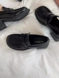 Xajzpa British Style Square Toe Shallow Mouth All-Match Winter Shoes Women Casual Female Sneakers Black Flats Ladies' Footwear Loafers