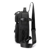 New Outdoor Waterproof Chest Bag Men Multifunctional Messenger Pack Fashion Crossbody Shoulder Bag For Travel Multi Pocket