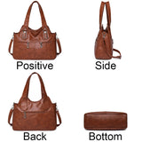 Vintage Women's Hand Bag Classic Tote Bag Luxury Handbags Women Shoulder Bags Female Top-handle Bags Fashion Brand Handbags Sac