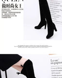 Xajzpa Autumn ladies Over the Knee Boots Outdoor thick heeled non slip shoe Fashion comfortable long boot New casual women's shoes