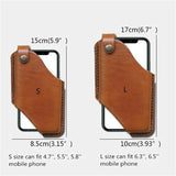 Xajzpa Soft PU Leather Phone Case for Men Pouch Belt Waist Bag for iPhone Huawei Xiaomi Loop Holster Case Wallet Purse Phone Holder