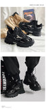 Xajzpa Men's Vulcanized Shoes Luxury Sneakers Harajuku Chunky Sneakers Autumn Running Footwear Male High Fashion Zapatos Hombre