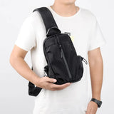 Men's Trendy Fashion Chest Bag Men And Women Universal Business Outdoor Waterproof Crossbody Shoulder Bag