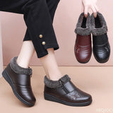 Xajzpa Winter flat bottom anti slip low top shoes for women providing warmth simplicity comfort wear resistance women's winter shoes
