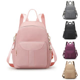 Women Backpack Casual Leisure Solid Color Multifunction Computer Travel School Bags for Teenage Girls Female Shoulder Bag