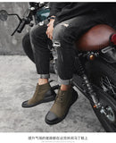 Xajzpa Men's Chelsea Cotton Boots Winter Men's Genuine Leather Shoes High Top Men Plush Sapato Social Masculino Zapatos Para Hombres