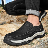 Spring Genuine Leather Men's Shoes Brand Autumn Plus Size Men's Casual Leather Shoes Outdoor Lace-Up Oxfords Men Flat Moccasins