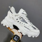 Xajzpa Men's Vulcanized Shoes Luxury Sneakers Harajuku Chunky Sneakers Autumn Running Footwear Male High Fashion Zapatos Hombre