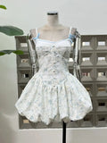 Xajzpa New Design Camisole Mini Dress Elegant Embroidery Botton Stretch Party Evening Birthday Outfit Luxury Festival Dresses Vestido