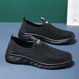 Xajzpa Men's Summer New Anti Slip and Wear-resistant Sports Shoes Breathable Mesh Shoes Fitness Running Anti Slip Thick Soled Shoes