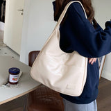 Xajzpa - New Simple Large Capacity Women Shoulder Bag Casual Commuting Luxury Designe Handbags High Quality Leather Tote Bag