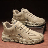 Xajzpa Men's Work Shoes 2025 New Sle Breathable Slip-On Anti-Slip Wear-Resistant Casual Sports Shoes Thick Bottom Labor Protection