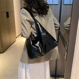 Xajzpa - Fashion Women's Half Moon Handbags PU Leather Shoulder Side Bags for Women 2023 Designer Simple Ladies Underarm Bag Brand Totes