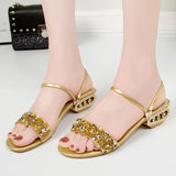 Xajzpa Shoes Rubber Flip Flops Woman's Slippers Glitter Slides Low Hawaiian Summer Jelly Soft PU Fabric Hoof Heels Scandals