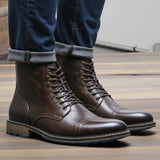Xajzpa Men Ankle Boots Fashion Brand Comfortable Casual Men Boots