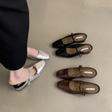 Xajzpa New Designer Vintage Women Slippers Fashion Cover Toe Slip on Muels Shoes Ladies Casual Outdoor Low Heel Sandalias