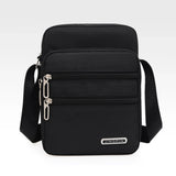 Xajzpa Men's Shoulder Bag Business Leisure Large Capacity Portable Handbag Zipper Multi Layer Waterproof Summer Male's Crossbody Bags