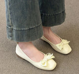 Xajzpa Low order shoes for women's spring summer new flat bottom versatile shoes simple comfortable casual daily single shoes