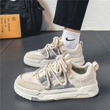 Xajzpa 2025 Men's Sneakers Casual Shoes Fashion Leather Men Non-slip Wear-resistant Comfortable  Couple Shoes Tenis Masculino