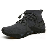 Xajzpa Men Denim Boots New Mesh Breathable Hiking Outdoor Comfortable Leisure Travel Sports Shoes High-quality Shoes Hiking Boots