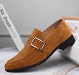 Xajzpa Spring new men's casual frosted trendy leather shoes classic fashionable casual versatile fashionable toe cap single shoes