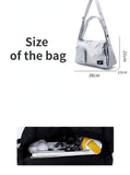 Xajzpa - Silver Y2k Tote Bags for Women Aesthetic Luxury Designer Large Capacity Shoulder Bag Commuter Pu Leather Shopper Handbag