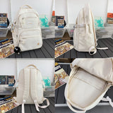 Multifunction Waterproof Buckle Backpack Korean Style School Bag Student Shoulder Bag Teenage Girls Laptop Backpacks
