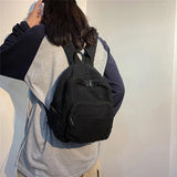 Canvas Women Small Backpack Vintage Feminina School Mini Backpack Women  Bagpack Female Solid Girl Backpack