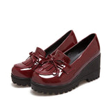 Xajzpa Round Toe Beige High Heels Tassel Women Shoes 2025 Spring Pumps Basketball Platform Sandals Ladies Shallow Mouth Lace-Up Clogs O