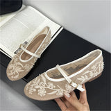 xajzpa Spring Autumn Round Toe Flat Heels Women Fashion Concise Casual Party Dress Shoes Zapatos De Mujer
