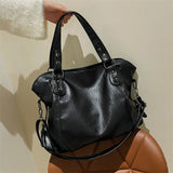 High-capacity Shoulder Bags For Women Solid Color Quality Soft Crossbody Handbag Lady Travel Tote Bag Fashionable Minimalist Bag