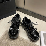 Xajzpa Punk Gothic Lolita Shoes Women AutumnThick Sole Brand Platform Mary Jane Shoes Wedge High Heels Party Cosplay Designer