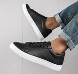 Xajzpa Men's soft soled fashionable business sports shoes spring autumn casual fashion versatile simple comfortable white shoes