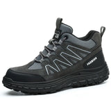 Xajzpa Men's Safety Work Shoes Anti-Crush Piercing Plastic Toe Cap Insulated Outdoor Casual Labor Protection Boots Secure Footwear