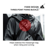 Xajzpa - Men Messenger Bags Waterproof Large Crossbody Shoulder Men's Hip Hop Street Cycling Travel Multilayer  Antitheft Design Bags
