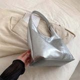 Xajzpa - Fashion Women's Half Moon Handbags PU Leather Shoulder Side Bags for Women 2023 Designer Simple Ladies Underarm Bag Brand Totes