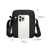 Xajzpa   Oxford Shoulder Bag Durable Mini Black Mobile Phone Bag Waist Pack Men Crossbody Bags Man Bag Handbag bolso de mano