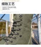 Xajzpa Men's Fashion Canvas Shoes Spring and Autumn Outdoor Shoes Thick-soled High-top Shoes Cuff Shoes Fashion Sports Shoes