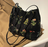 Xajzpa - Luxury Brand Large Flowers Tote Bag New High-quality Fabric Women's Designer Handbag High Capacity Shoulder Bags