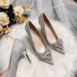 Xajzpa Shallow Mouth Fine Heeled Shoes Stiletto Beige Rubber High PU Slides Super Thin Beige High Heels Fine Heeled Shoes Shallow Mouth
