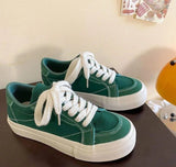 Xajzpa Canvas shoes for women flat bottomed casual personalized suitable for spring summer simple comfortable shoes for students