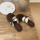 Xajzpa Brand New Women Slippers Beach Platform Slides Open Toe Bow Woman Slippers Clappers Summer Footwear Slip On Soft Sandal