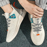 Xajzpa Men's Fashion Trend New Korean Casual Shoes Breathable Sports Travel Shoes Spring and Autumn Plus Size Walking and Running