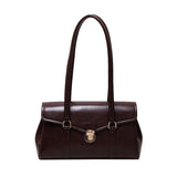Solid Leather Handbag For Women High quality Leather Tote Bags 2024 Vintage Trend Shoulder Bag Women's Underarm Bag